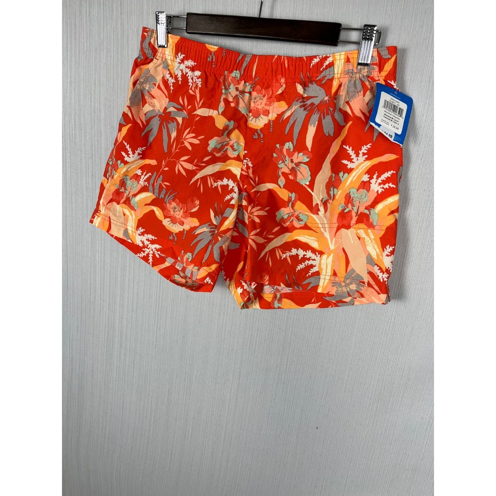 Columbia Walnut River 5" Shorts‎ Womens M Red Printed Swim Short Tropical Floral